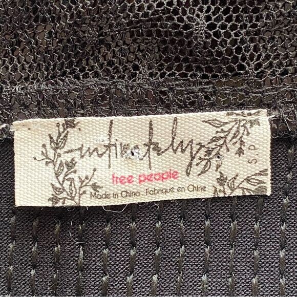 Free People Intimately Black Sassy Sequined Tank Top Size Small - Picture 11 of 14